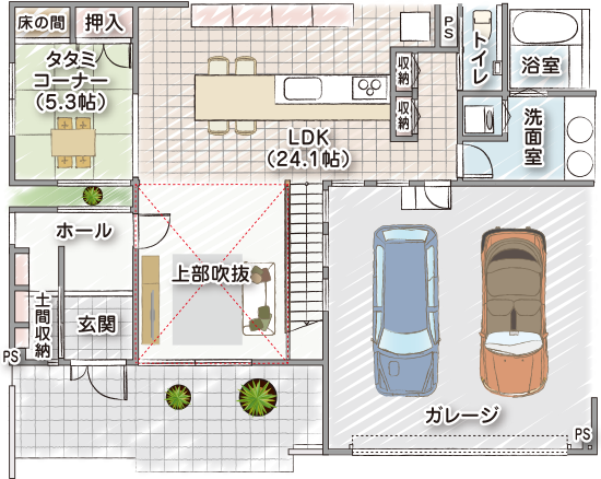 ガレージの家 三重県 愛知県 岐阜県で夢のお家を建てるならアサヒグローバルホーム